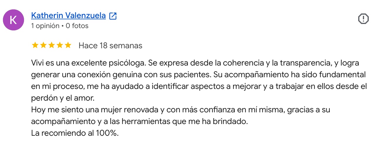 Testimonio 6 sobre el acompañamiento psicológico