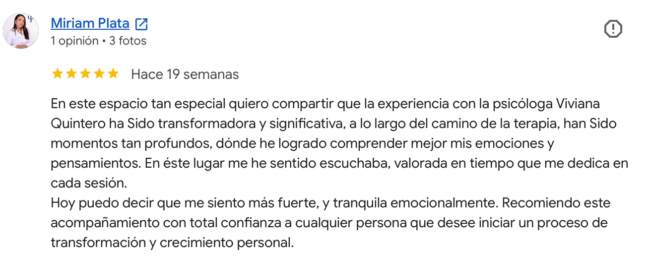 Testimonio 3 sobre el acompañamiento psicológico